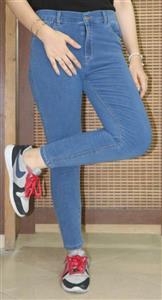 شلوار جین کاغذی مدل کمر دکمه ایی قد 90