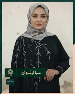 مانتو عبا زنانه جواهردوزی مدل ارغوان کرپ الیزه ممتاز
