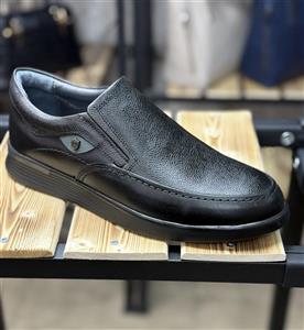 کفش مردانه اسکار مدل پارما بدون بند چرم طبیعی با زیره پیو