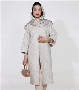 مانتو بلند خامه‌دوزی کد 1321 - مانتو بلوط