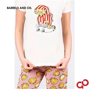ست تیشرت و شلوار زنانه ترک Barrels And Oil