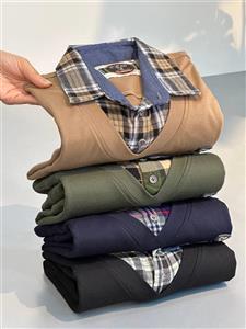 بلوز مردانه یقه پیراهنی پنبه