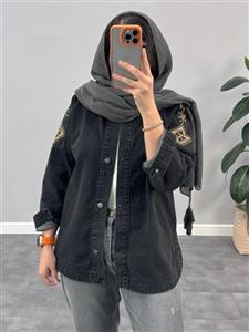 مانتو جین زارا گلدوزی