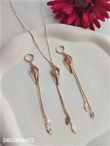 نیمست زنانه جدید مارک ژوپینگ مدل آویزی رنگ ثابت ضد حساسیت آبکاری شده کیفیت عالی همراه با زنجیر کد 1715502