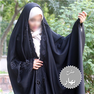 چادر مشکی جده عبایی گلدوزی طرح بهار با ارسال رایگان (آماده سازی 7 روزه)