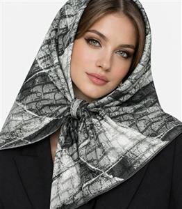 روسری طوسی تیره روشن دیور 3004