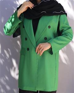کت زنانه سبز کرپ