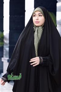 چادر مشکی مچ پلیسه تور – پارچه فیگارو