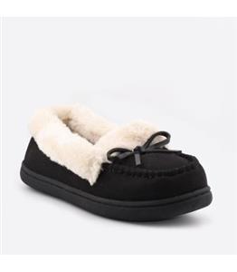 پاپوش زنانه Old Navy مدل جیر مشکی با آستر کرکی نرم و زیره مقاوم