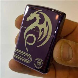 فندک زیپو اصل طرح اژدها کد 48574 zippo