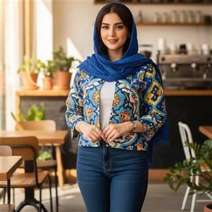 مانتو کتی طرح کاشی حوض نقاشی