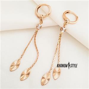 گوشواره ژوپینگ مدل آویز E7045 - خانومی استایل