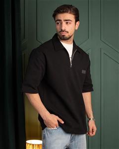 تیشرت نیم زیپ مردانه در رنگ بندی