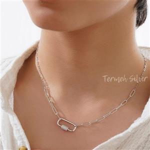 گردنبند نقره دم دلفین یا نهنگ + به همراه قیمت مناسب + عیار 925