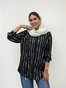 شومیز پیراهنی مراکشی راه راه جی