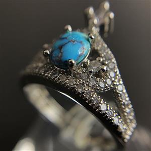 انگشتر فیروزه زنانه (کد 2349)
