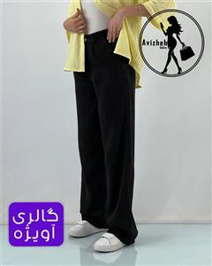شلوار زنانه مدل نیم بگ کمر ساده جنس سیلک