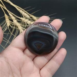 نگین درشت گلسیونی عقیق سلیمانی فردوس اصل معدنی کد 8453