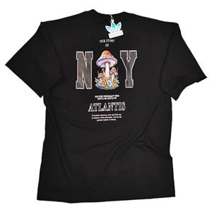 تیشرت مردانه پنبه ای یقه گرد آدیداس طرح ماشروم وارداتی ترک 🇹🇷