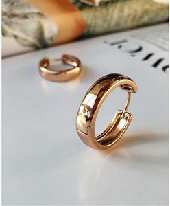 گوشواره حلقه ای متوسط ساده ژوپینگ کد 100110