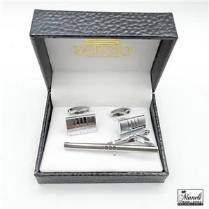 خرید دکمه سردست لاکچری و گیره کراوات + جعبه شیک 14030702 - فروشگاه مانلی اهواز