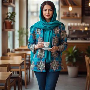 مانتو کتی طرح کاشی مخبرالدوله