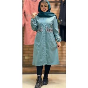 مانتو اداری گلدوزی مدل گلپونه