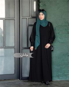 مانتو عبا زنانه جانان مشکی الیزه درجه یک
