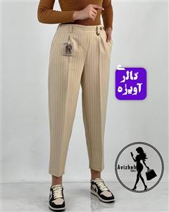 شلوار زنانه مدل مام استایل دو دکمه جنس دیپلمات درجه یک