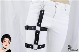 گارتر چرم دو حلقه قلاب دار گرانج