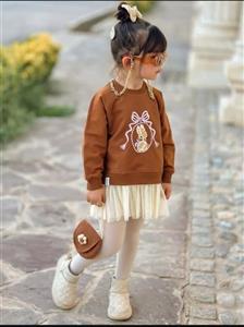 تونیک دخترانه دامن تور 2 تا 8 سال