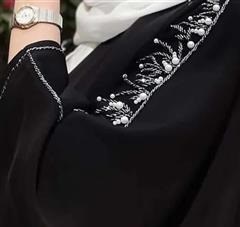مانتو عبایی طرح شکوفه کد 08