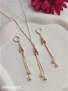 نیمست زنانه جدید آویزی مارک ژوپینگ رنگ ثابت ضد حساسیت آبکاری شده کیفیت عالی همراه با زنجیر کد 1715501