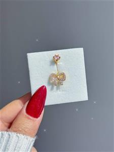 پیرسینگ ناف پاپیون زیبا - رینا اکسسوری