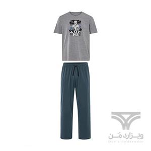 ست مردانه تیشرت و شلوار راحتی لیورجی Livergy آلمان طوسی سبز یشمی مرد عنکبوتی Spiderman