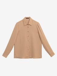 مشخصات، قیمت و خرید شومیز زنانه بیسیک آستین بلند یقه مردانه 30104 بُرنُس