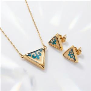 خرید نیم‌ست ورق طلا زنانه نوژا سری هور در زرسام