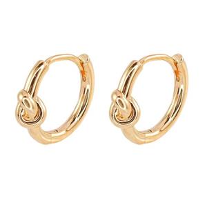 گوشواره حلقه‌ای زنانه زودیکا مدل گره کد AAC1473