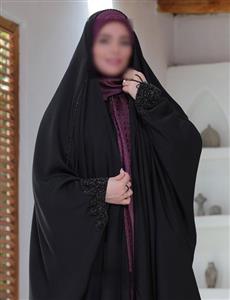چادر مشکی جده جواهردوزی پرکار طرح ستاره با ارسال رایگان (آماده سازی 7 روزه)