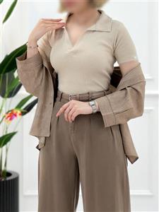 تیشرت یقه شکاری