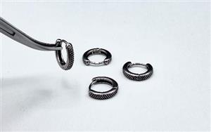 گوشواره پیرسینگ حلقه طرح دار کد 1080