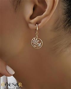 گوشواره گل بابونه ژوپینگ | کد 408