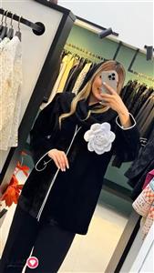 مانتو زنانه مخمل طرح آیدینلی ماهوت