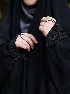 چادر مشکی جده جواهردوزی طرح ساجده با ارسال رایگان (آماده سازی 7 روزه)