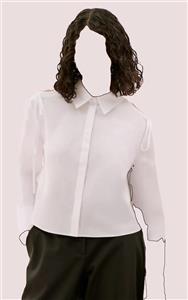 شومیز زنانه سفید با جزئیات کات-اوت و بندهای تزئینی برند ROMAN کد Y2513530 - کی شاپ (کهن شاپ سابق)