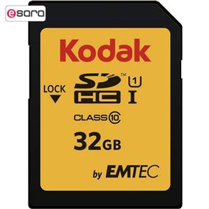 کارت حافظه SDHC کداک کلاس 10 استاندارد UHS-I U1 سرعت 85MBps 580X ظرفیت 32 گیگابایت Kodak UHS-I U1 Class 10 85MBps 580X SDHC - 32GB
