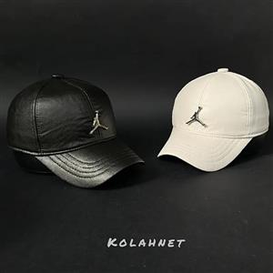 کلاه بیسبالی چرم جردن کد 5894 - کلاه نت