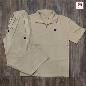 تیشرت شلوار مردانه ست نیم زیپ L-2XL