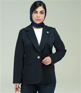 کت تک دگمه زنانه کد 4520 - مانتو بلوط