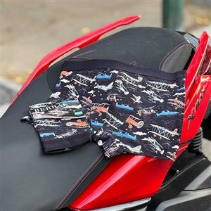 شورت پادار مردانه Berrak مدل هواپیما کد 3010 | نخ پنبه، فاق بلند، چاپ بادوام